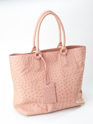 [Homiga] Ostrich Leather Handmade Handbag (OT 2385C10 Plpink)