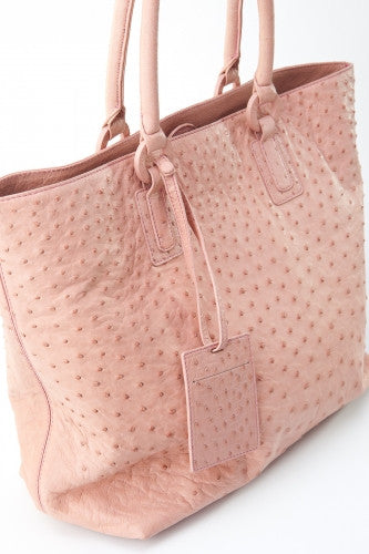 [Homiga] Ostrich Leather Handmade Handbag (OT 2385C10 Plpink)