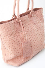 [Homiga] Ostrich Leather Handmade Handbag (OT 2385C10 Plpink)