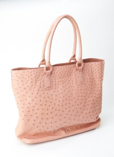 [Homiga] Ostrich Leather Handmade Handbag (OT 2385C10 Plpink)