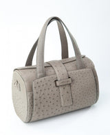 [Homiga] Handmade Ostrich Leather Handbag (OT 257320 Gray)