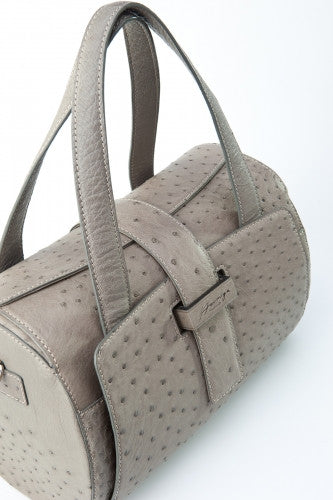 [Homiga] Handmade Ostrich Leather Handbag (OT 257320 Gray)