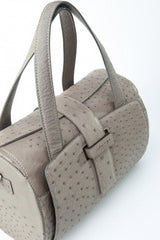 [Homiga] Handmade Ostrich Leather Handbag (OT 257320 Gray)