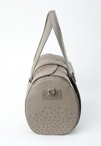 [Homiga] Handmade Ostrich Leather Handbag (OT 257320 Gray)