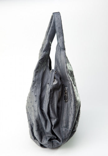 [Homiga] Handmade Ostrich Leather Handbag (OT 274417 AJBlue)