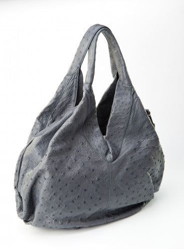 [Homiga] Handmade Ostrich Leather Handbag (OT 274417 AJBlue)