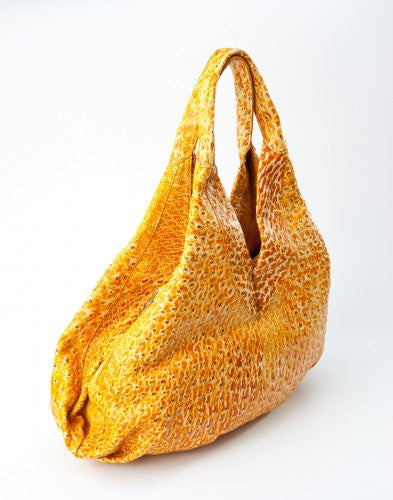 [Homiga] Ostrich Leather Handmade Handbag (OT 274437M ButterCup)