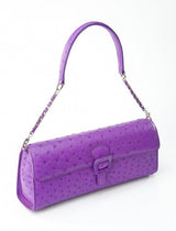 [Homiga] Handmade Ostrich Leather Handbag (OT 270911HK Violet)