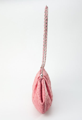 [Homiga] Handmade Ostrich Leather Handbag (OT 267015 Pink)