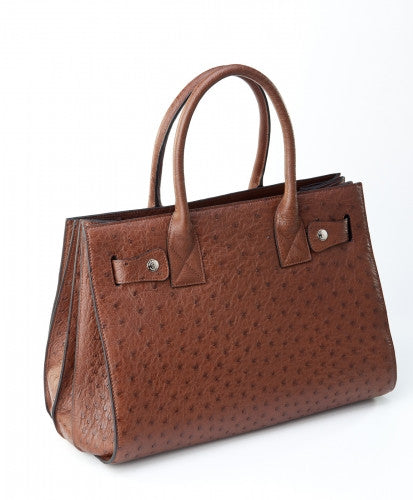 [Homiga] Handmade Ostrich Leather Handbag (OT 283323 Kango)