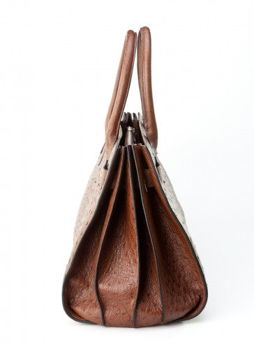 [Homiga] Handmade Ostrich Leather Handbag (OT 283323 Kango)