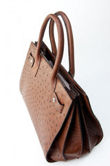 [Homiga] Handmade Ostrich Leather Handbag (OT 283323 Kango)