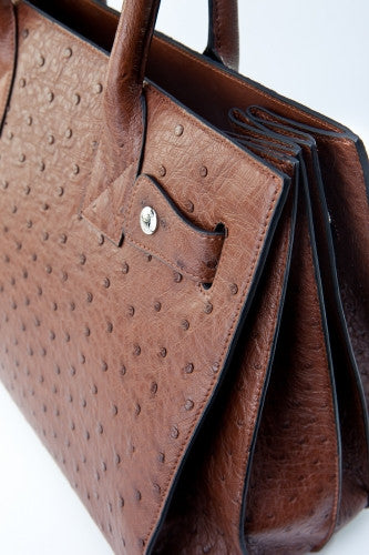 [Homiga] Handmade Ostrich Leather Handbag (OT 283323 Kango)