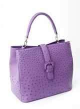 [Homiga] Handmade Ostrich Leather Handbag (OT 26914Z Lavender)
