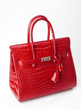[Homiga] Crocodile Leather Handbag (CSP 273615 Red)