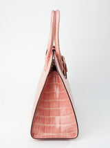 [Homiga] Handmade Crocodile Leather Handbag (CSA 281910 Pink)