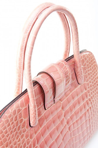 [Homiga] Handmade Crocodile Leather Handbag (CSA 281910 Pink)
