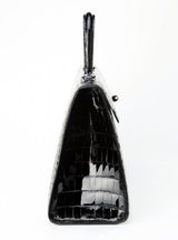 [Homiga] Handmade Crocodile Leather Handbag (CSP 283101 Black)