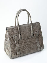 [Homiga] Handmade Crocodile Leather Handbag (CSP 278620 Gray)