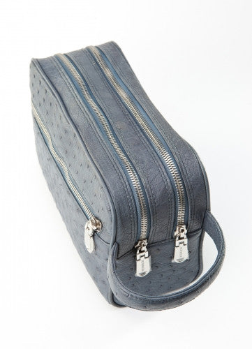 [Homiga] Handmade Ostrich Leather Handbag (OT 283017 AJ Blue)