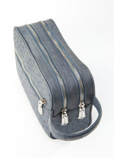 [Homiga] Handmade Ostrich Leather Handbag (OT 283017 AJ Blue)