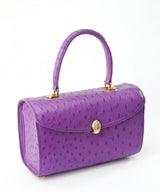 [Homiga] Handmade Ostrich Leather Handbag (OT 270111 Violet)