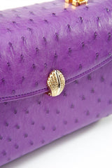 [Homiga] Handmade Ostrich Leather Handbag (OT 270111 Violet)