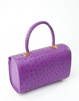 [Homiga] Handmade Ostrich Leather Handbag (OT 270111 Violet)