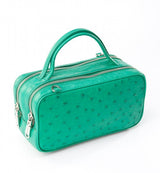 [Homiga] Handmade Ostrich Leather Handbag (OT 218573 Brilliant Green)