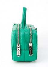 [Homiga] Handmade Ostrich Leather Handbag (OT 218573 Brilliant Green)