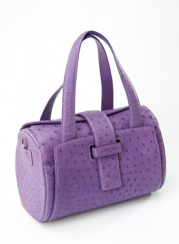 [Homiga] Handmade Ostrich Leather Handbag (OT 2580101 Viola)