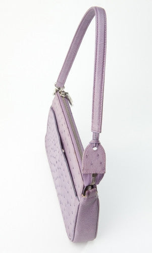 [Homiga] Handmade Ostrich Leather Handbag (OT 212804 Violet)