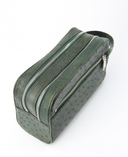 [Homiga] Handmade Ostrich Leather Handbag (OT 283034 CY.Green)
