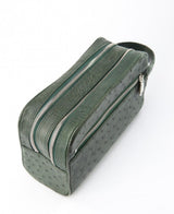 [Homiga] Handmade Ostrich Leather Handbag (OT 283034 CY.Green)