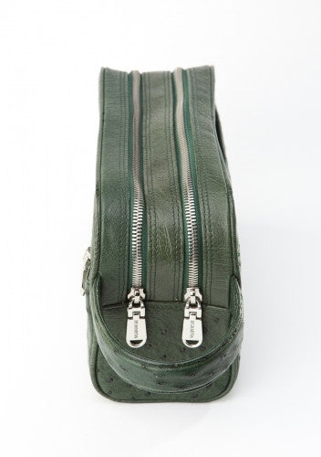 [Homiga] Handmade Ostrich Leather Handbag (OT 283034 CY.Green)