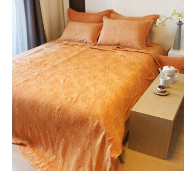 Red clay rayon single-layer duvet (single)