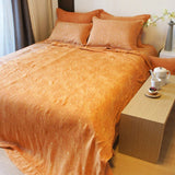 Yellow Clay Rayon Single-layer Duvet (Queen)