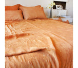 Yellow Clay Rayon Single-layer Duvet (Queen)