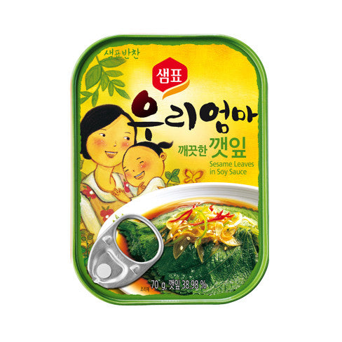 샘표 - 우리엄마 깨끗한 깻잎 70g