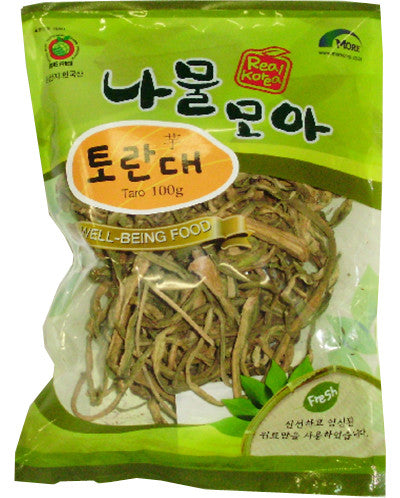 100g of collected dried taro stems
