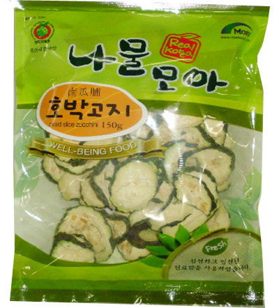 150g of collected dried zucchini slices