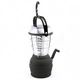 Battery-Free Solar Lantern - Outdoor LED Lantern - Hand Crank/Outlet/Solar Charge - LS-360