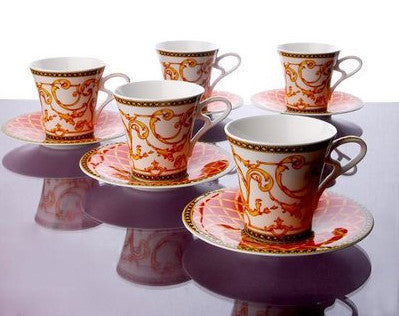 [Haengnam Ceramics] Versace 5-Person Coffee Set (10 pcs)