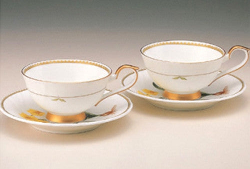 [Haengnam Ceramics] Narcissus Coffee Set for 2 (4 pcs)