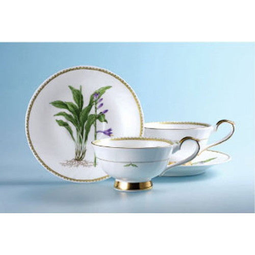 [Haengnam Ceramics] Hosta Coffee Set for 2 (4 pcs)