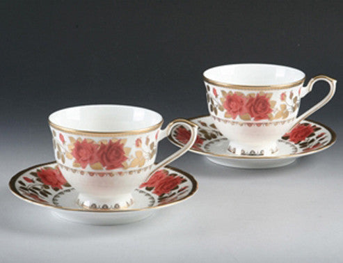 [Haengnam Ceramics] Royal Rosa Coffee Set for 2 (4 pcs)