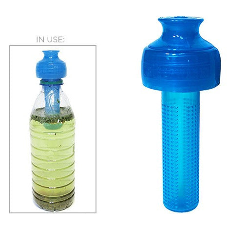 Portable Tea Drinker (The TeaSpot Steep & Go Water Bottle Cold Brew Tea Infuser / Steeper (Ocean Blue)