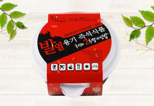 [Wholesome Food] Nostalgic Gochujang Bibimbap Instant Food in Self-Heating Container (Includes 2 Packs of Roasted Seaweed) Buy 1 Get 1 Free