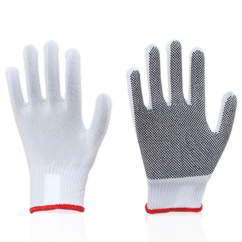Korean-made Nylon PVC Single-sided Dot Gloves (10 Pairs)
