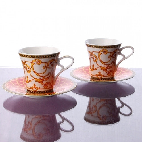 [Haengnam Ceramics] Versace Coffee Set for 2 (4 pcs)